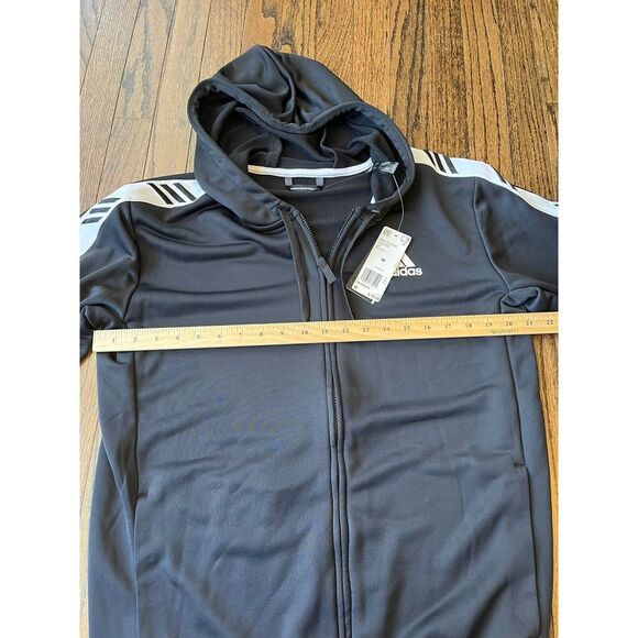 Adidas Basketball Club Hoodie Full Zip Hooded Jacket Size Medium New With Tags - Picture 7 of 9